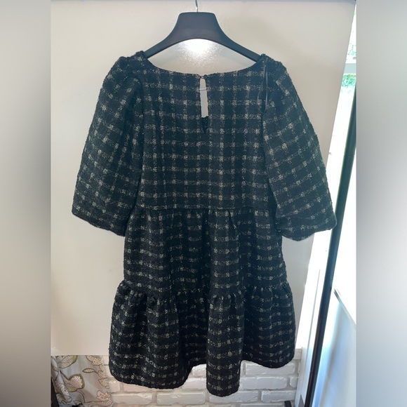 Moon river dress Black and Gold Puff Dress - Picture 4 of 4